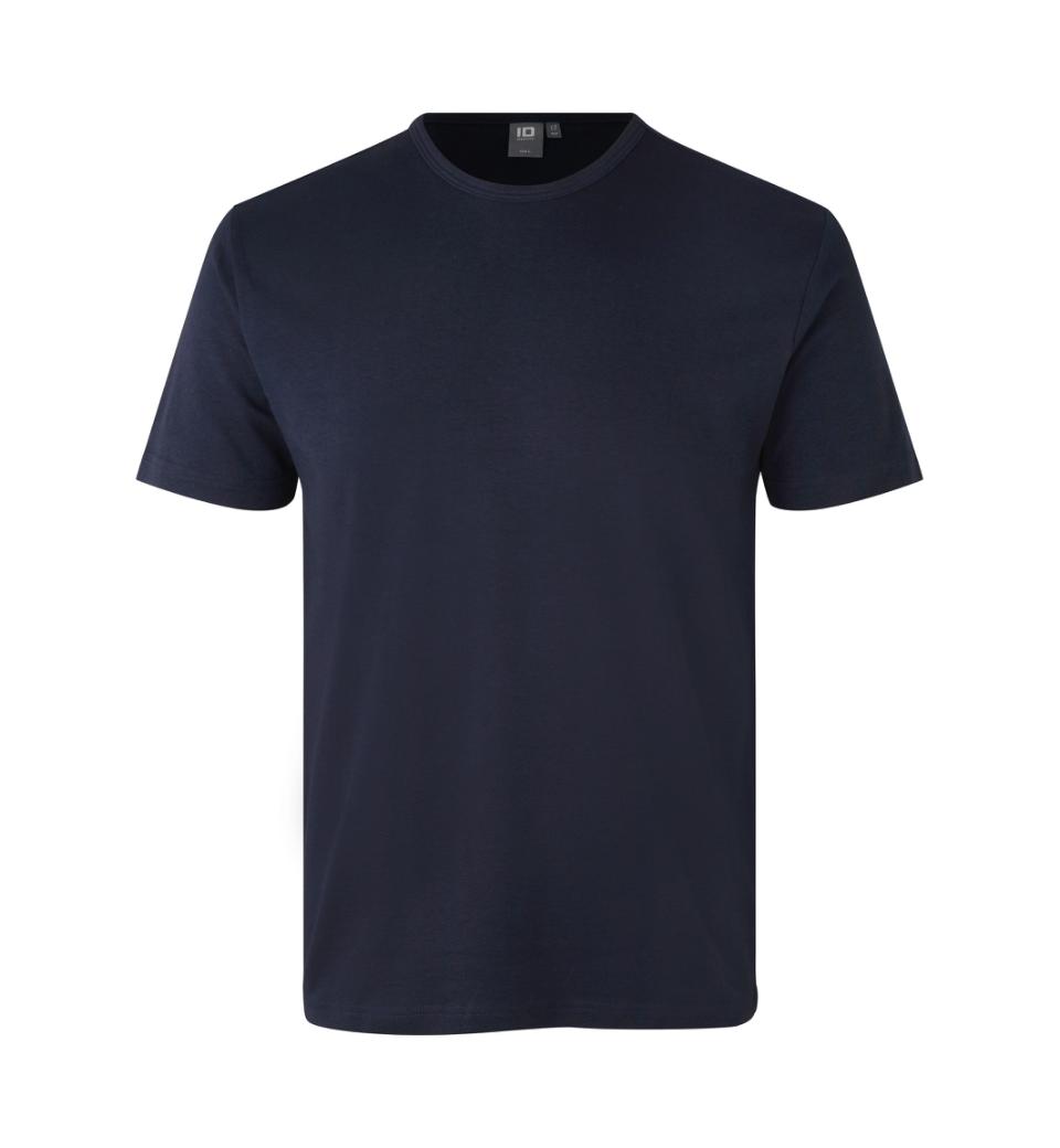 ID Interlock T-shirt 0517 i Navy – Klassisk Herretøj