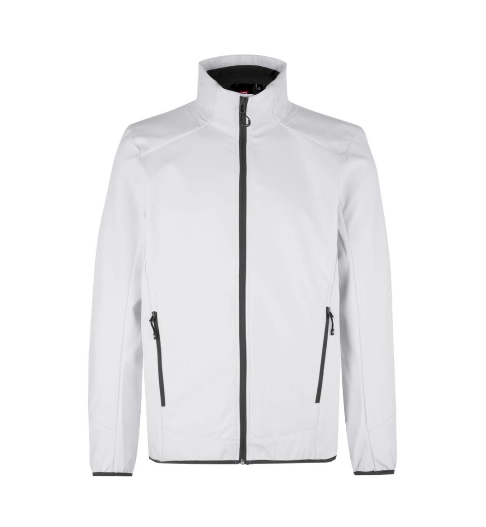 ID Softshell Jakke 0854 - Hvid til Mænd, Hurtig Levering!