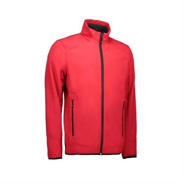 ID Softshell Jakke 0854 i Rød - Hurtig Levering!