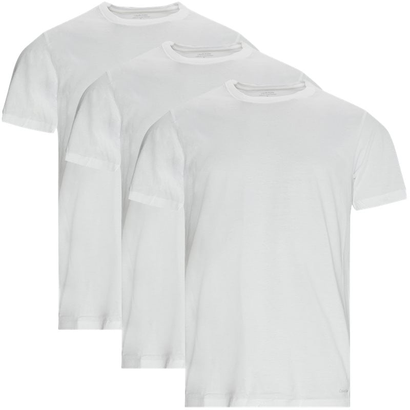 Calvin Klein 3-pak Crewneck T-shirts - Hvid