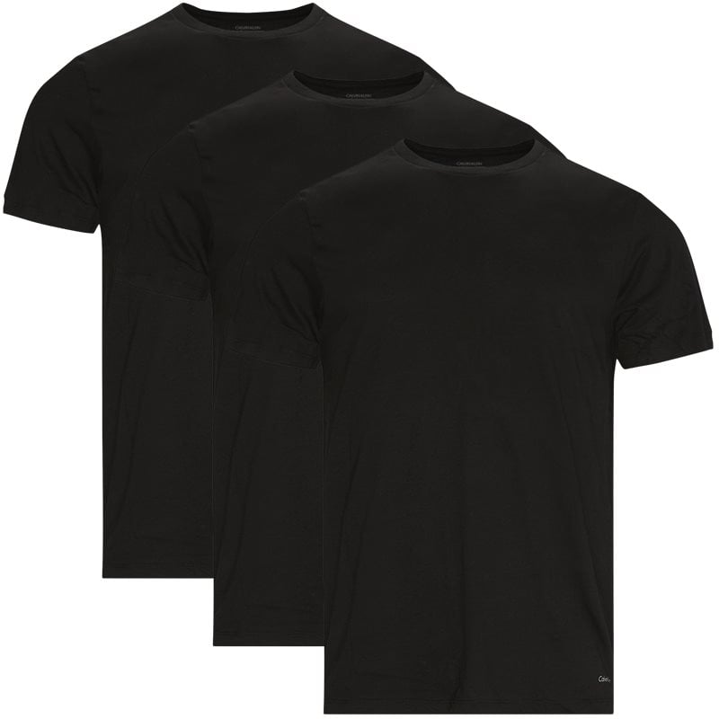 Calvin Klein 3-pak Crewneck T-shirts - Sort tilbud