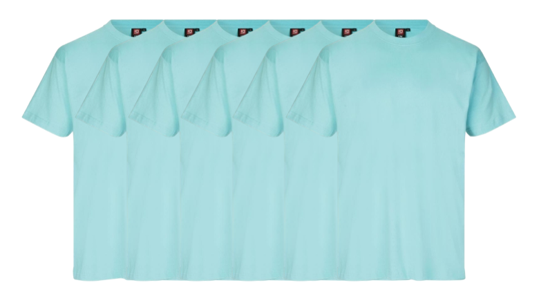 ID T-time 6-pak T-shirts i Mint – Hurtig levering!