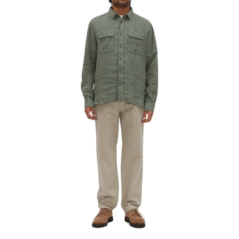 C.P. Company - Regular Fit Skjorte i 100% Hør
