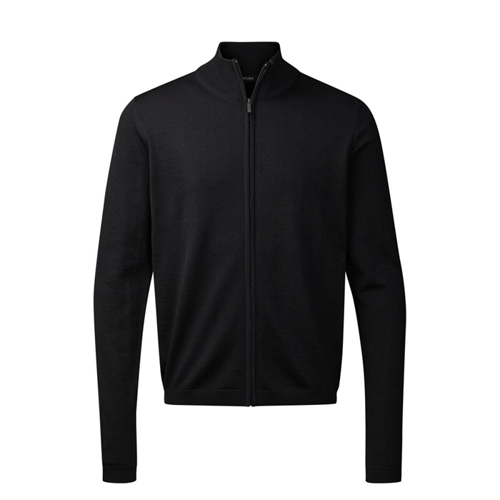 Belika Zip-cardigan i sort - Uundgåelig stil til hverdag!