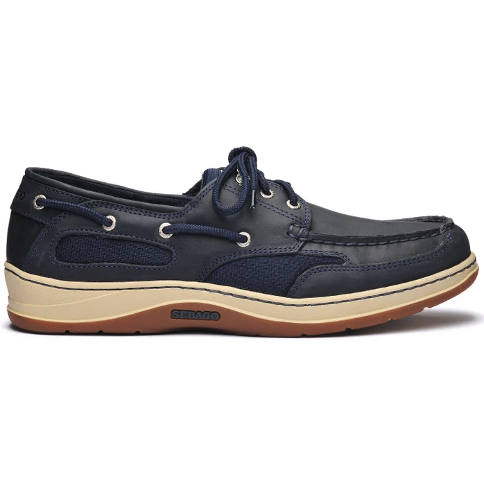 Sebago Sejlersko Cloverhitch II - Voksbehandlet Navy