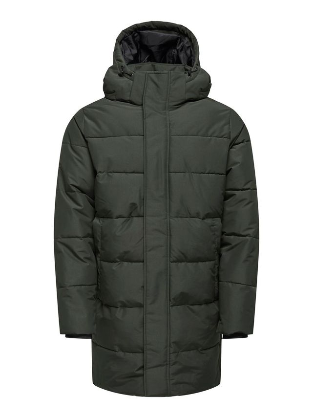 Onscarl Long Quilted Coat Otw