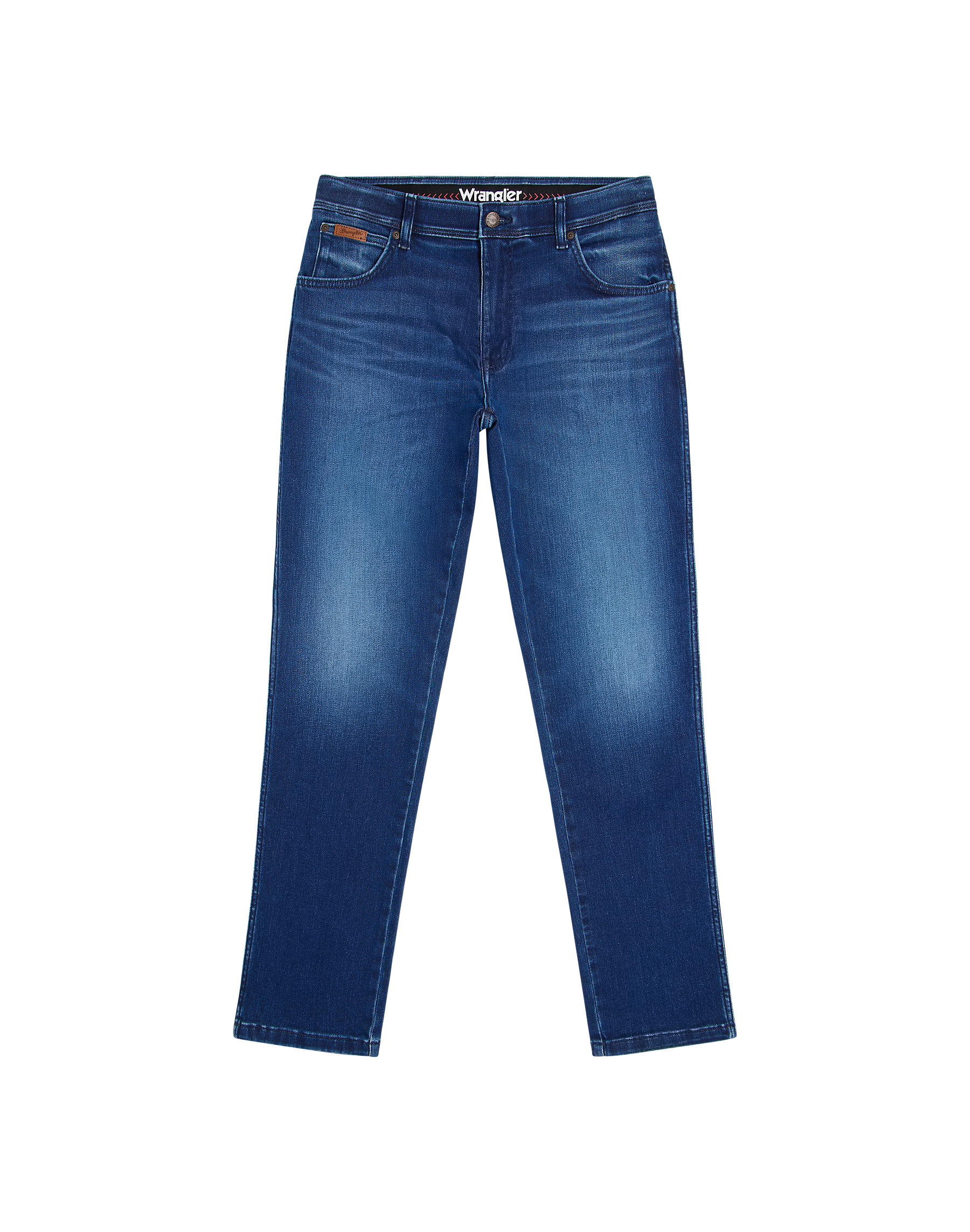 Wrangler Texas Slim Stretch Jeans - Blå med Slid