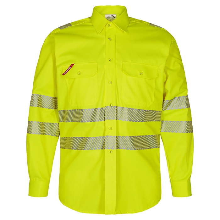 Fe-engel Safety Skjorte - Gul 37/38 på Riott.dk