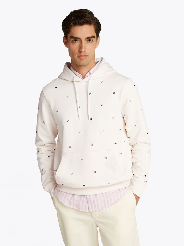 Tommy Hilfiger AOP Flags Hoodie - Eksklusivt Tilbud!