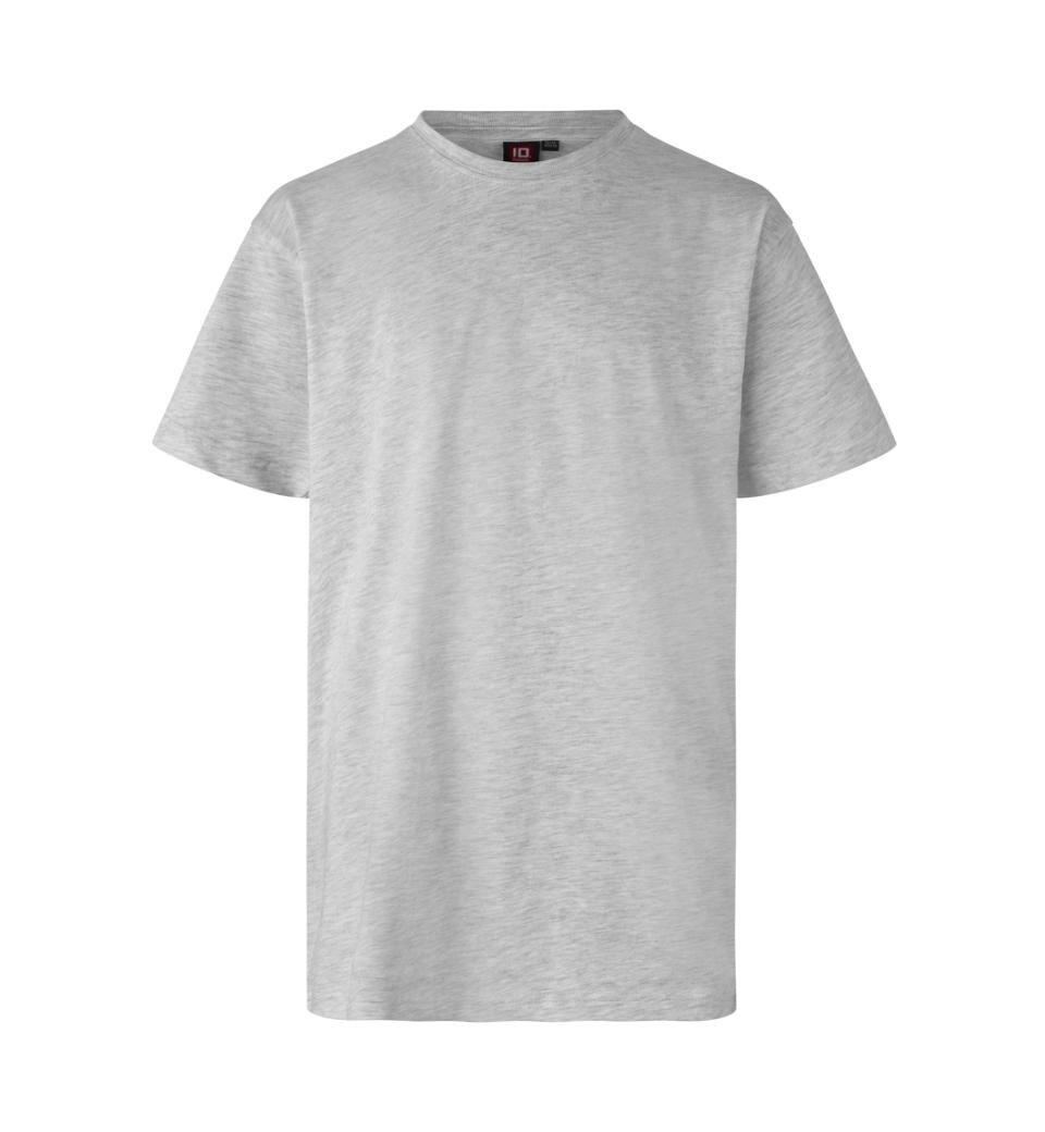 ID Kids T-shirt i Snow Melange - Unisex til børn