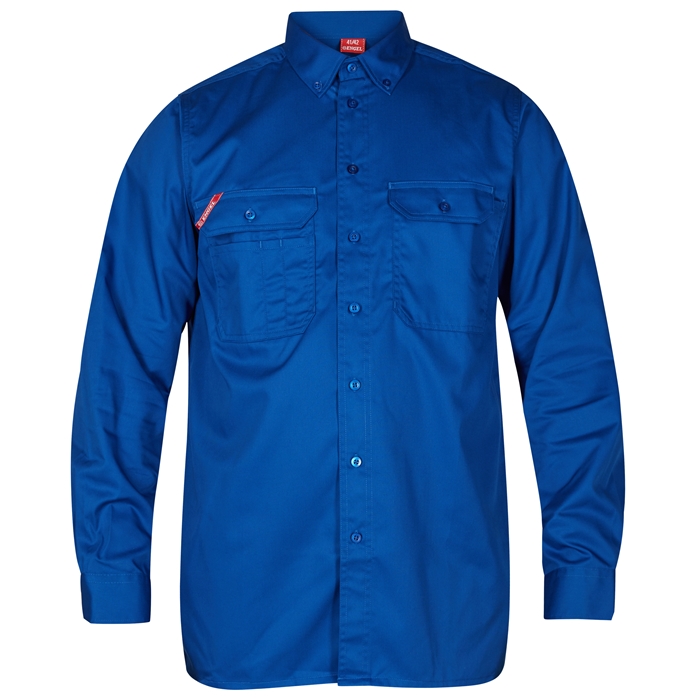 Fe-engel Langærmet Herreskjorte - Surfer Blue-43 44
