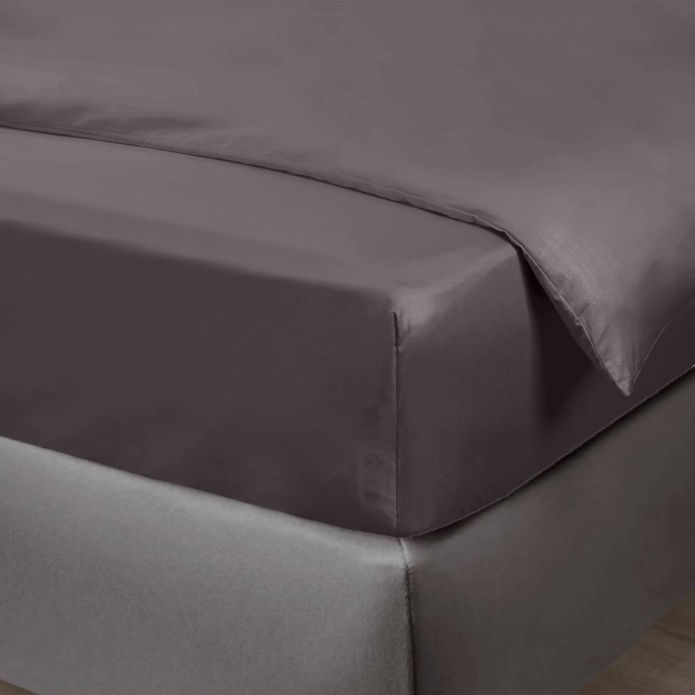 Bambus Faconlagen Koksgrå 180x210x35