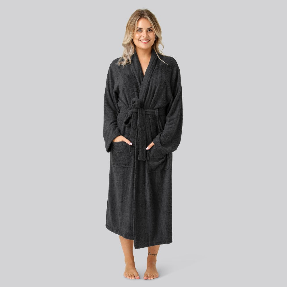 Bambus Morgenkåbe I Sort Til Kvinder