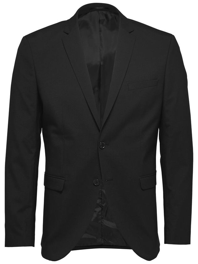 Stilfuld sort blazer med lommer fra Selected