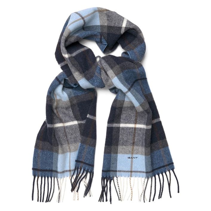 O2  Check Lambswool Scarf