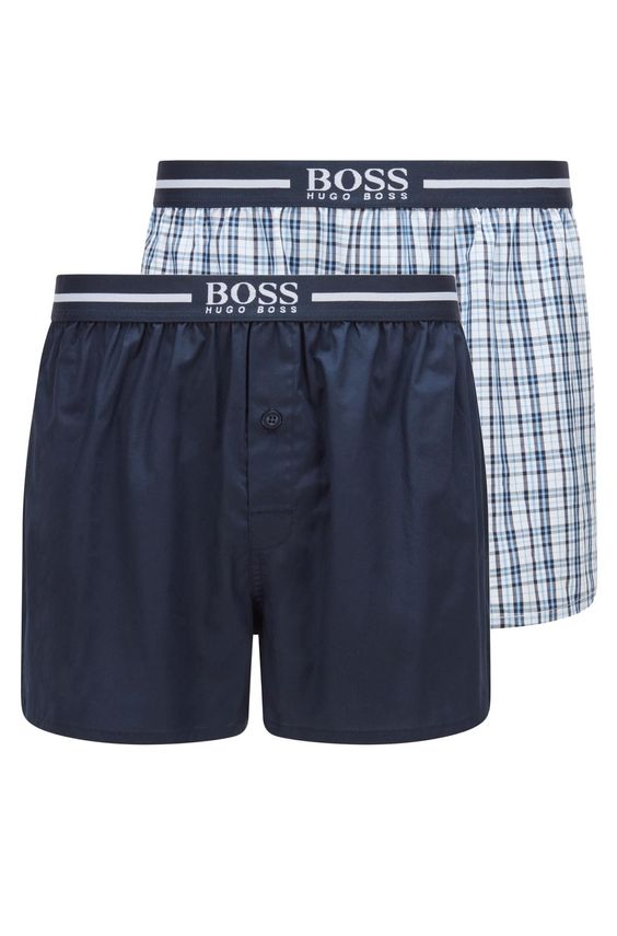 BOSS 2-pak boxershorts i 100% bomuld - Godt tilbud!