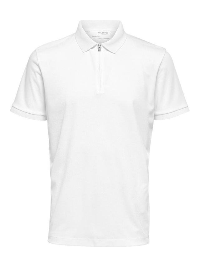 SLHFAVE ZIP SS POLO B fra SELECTED - Fantastisk tilbud!