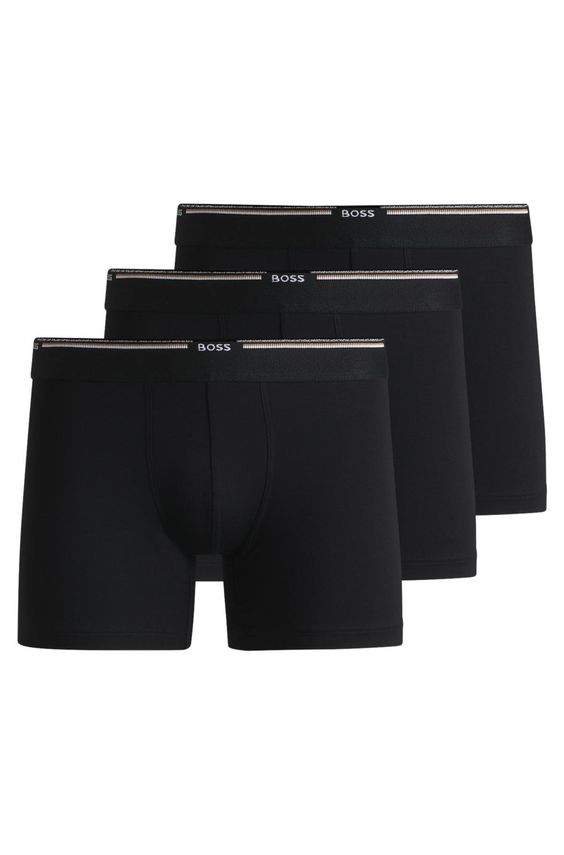Bamboo Boxer Shorts 3-pak fra BOSS Black - Riott.dk