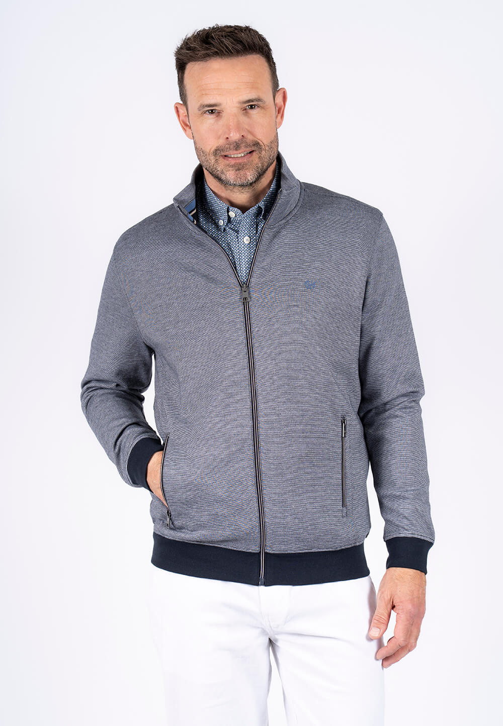 Pre End - Rai Sweat Cardigan I Navy