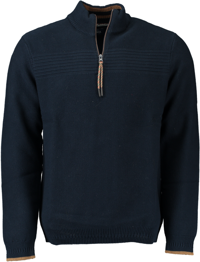 Halv lynlås Sweatshirt i Modern Fit fra SALT