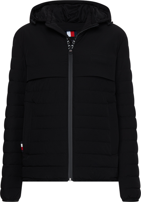 Strækbar hættejakke fra Tommy Hilfiger – Fantastisk tilbud!