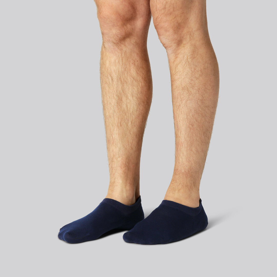 Bambus Footies Strømper I Navy Til Mænd