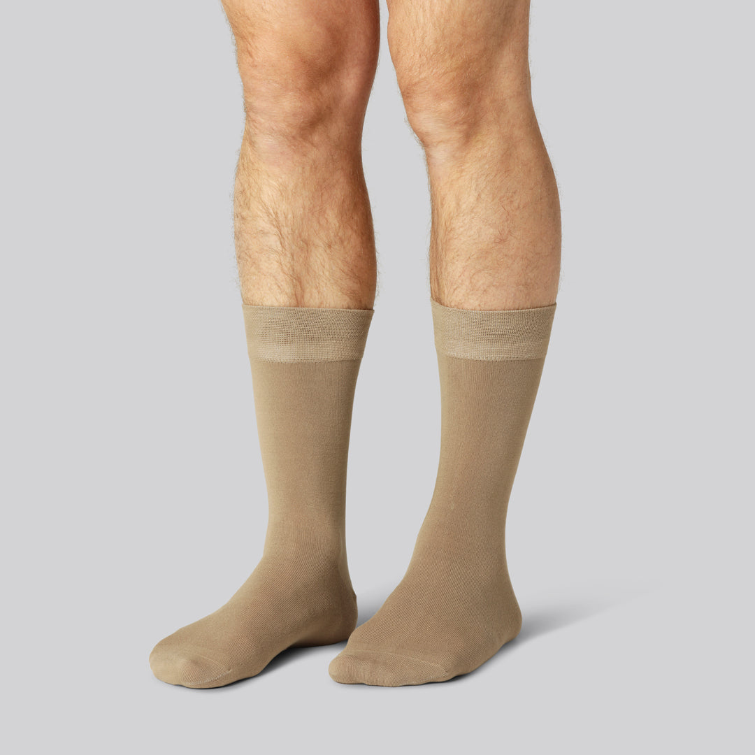 Bambus Strømper I Beige Til Mænd