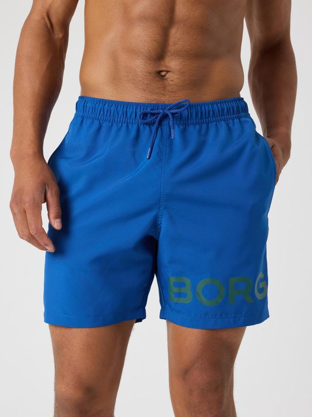 Borg Swim Shorts Bone White
