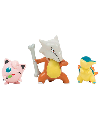 3 Pack - Cyndaquil Jugglypuff Maraohawk 5cm