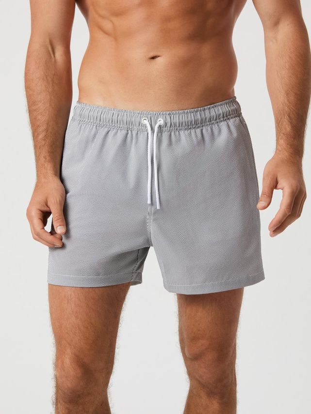 Borg Seersucker Swim Shorts Bb Swim Stripe 6
