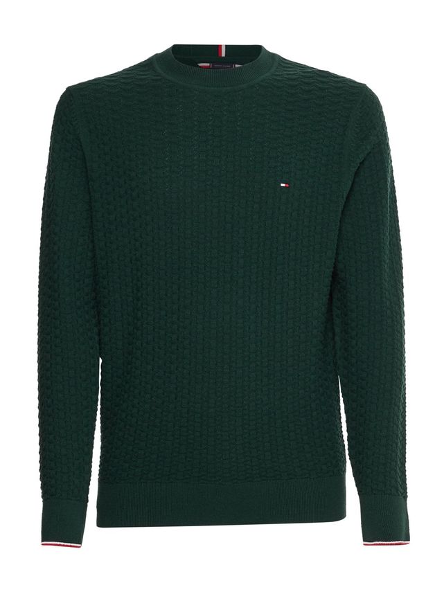 Exaggerated Structure Crew Neck