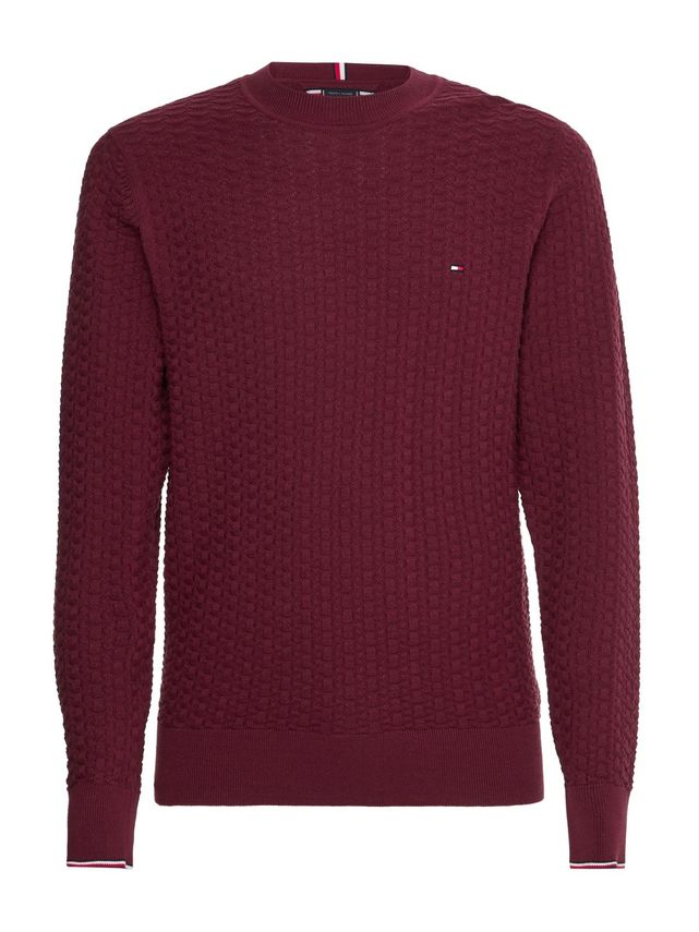 Exaggerated Structure Crew Neck