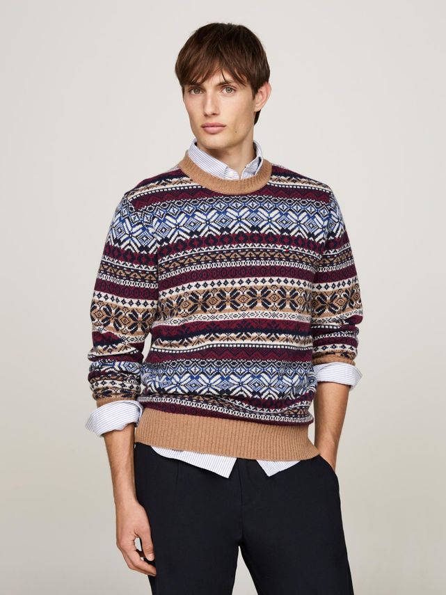 Gifting Wool Blend Fairisle C Nk