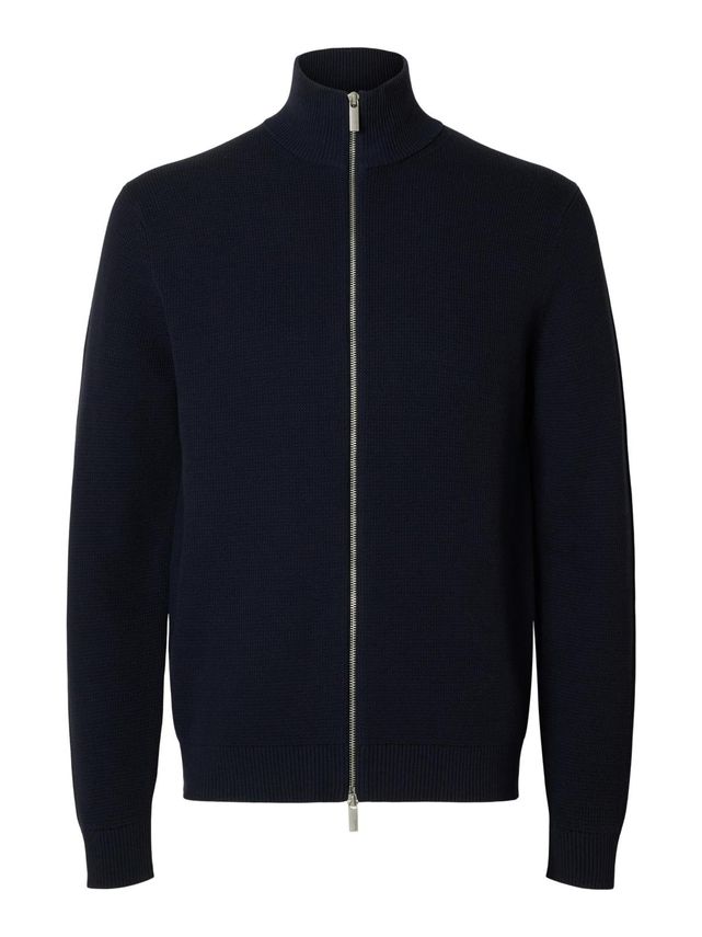 Slhdane Ls Knit Structure Full Zip