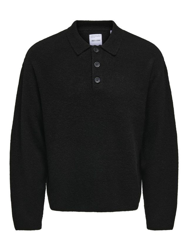 Onsrush Life Ds 7 Button Polo Knit