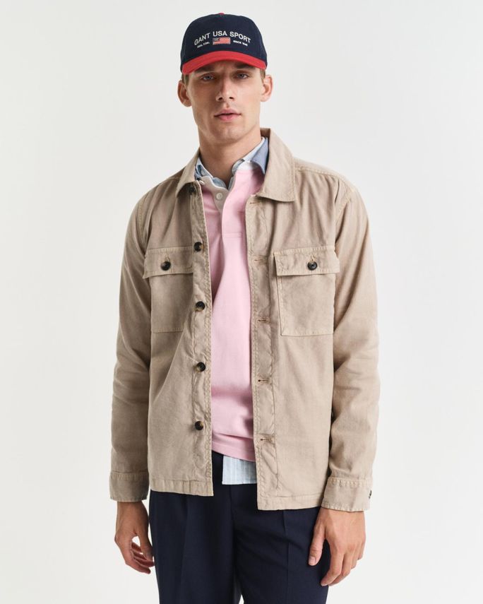 Reg Cot Linen Overshirt
