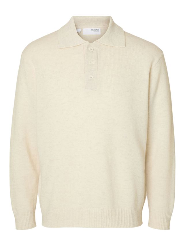 Slhreuben Ls Knit Relaxed Polo