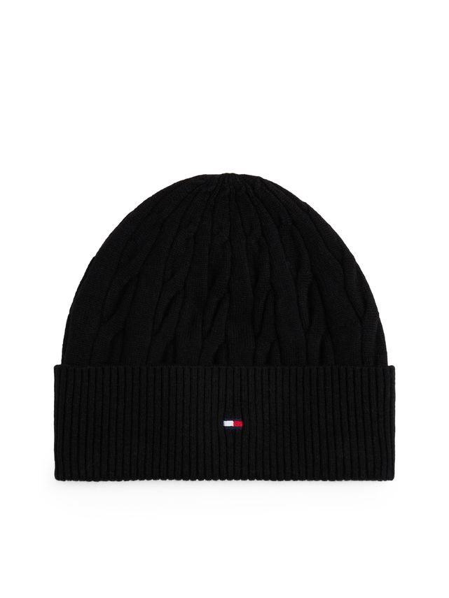 Th Flag Cable Knit Beanie
