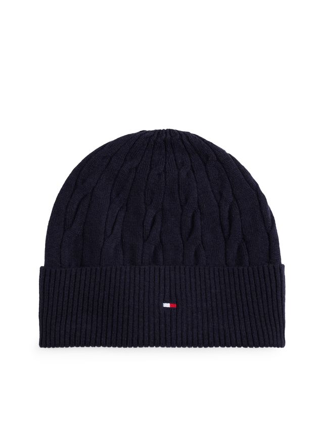 Th Flag Cable Knit Beanie