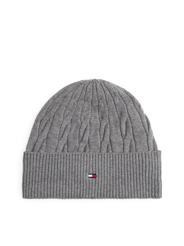 Th Flag Cable Knit Beanie