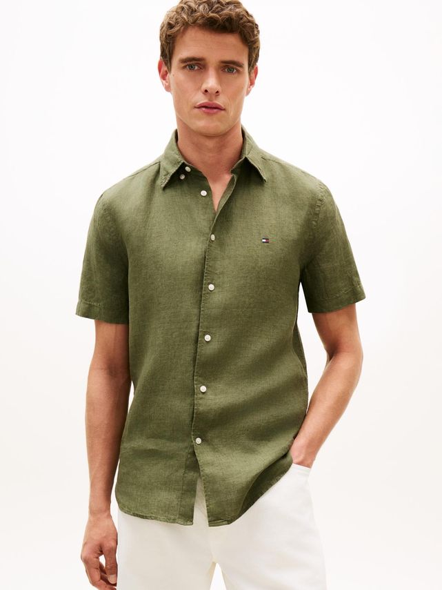Pigment Dyed Linen Rf Shirt S S