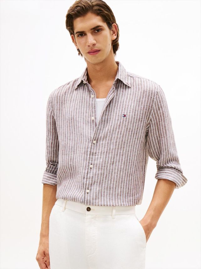 Linen Bengal Stripe Rf Shirt