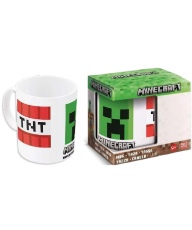 Minecraft Tnt Creeper Krus I Porcelæn - 325ml
