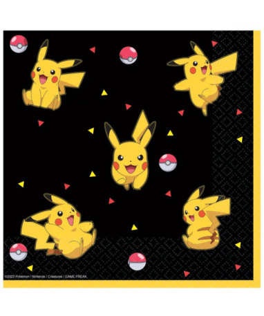 Pokemon Servietter - 16 Stk  - Thunder