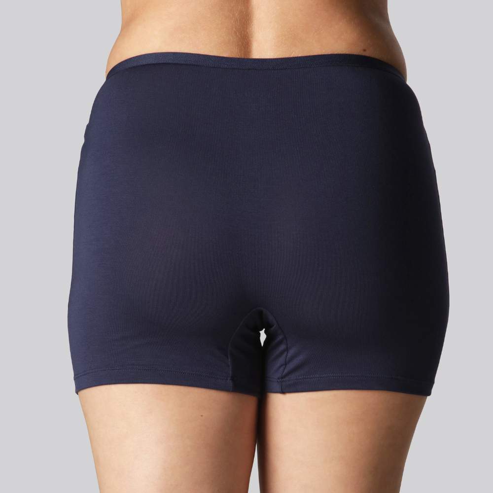 Bambus Hotpants I Navy Blå