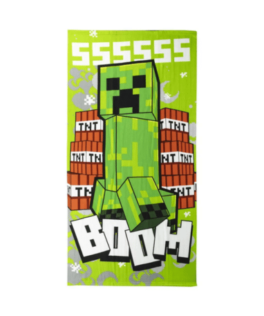 Minecraft Creeper Håndklæde - 70x140cm
