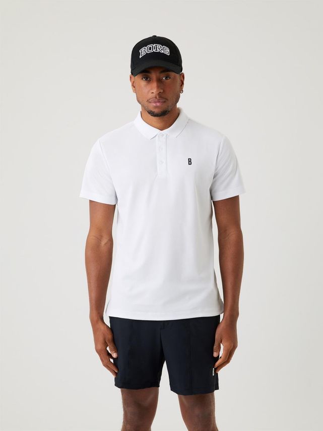 Björn Borg Polo Shirt i Brilliant White - 100% Genanvendt