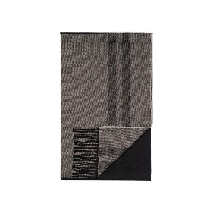 Plaid Merino Wool Scarf