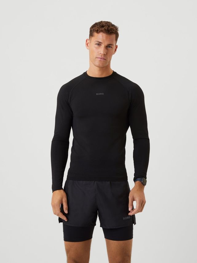 Borg Running Seamless Ls T-shirt  Black Beauty