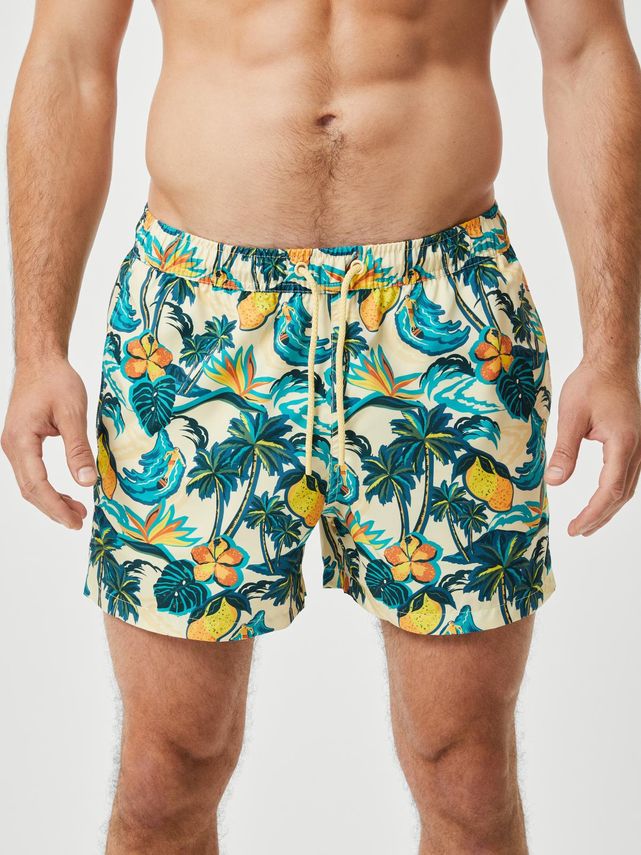 Borg Print Swim Shorts  Bb Tigre Big 2